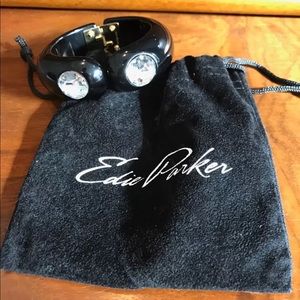 Edie Parker perfect condition black jewel bangle